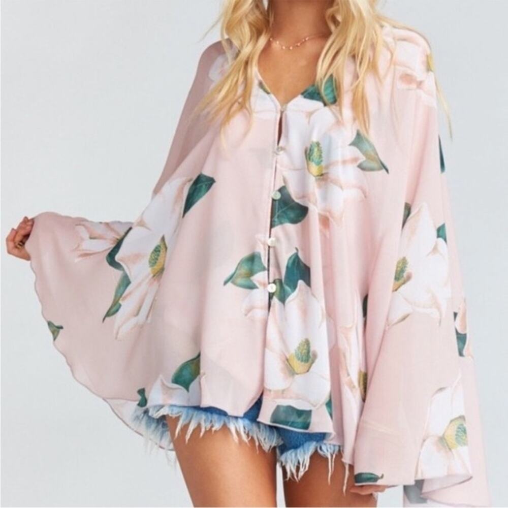 Show Me Your MuMu Magnolia Tops Floral Kaftan - Size S